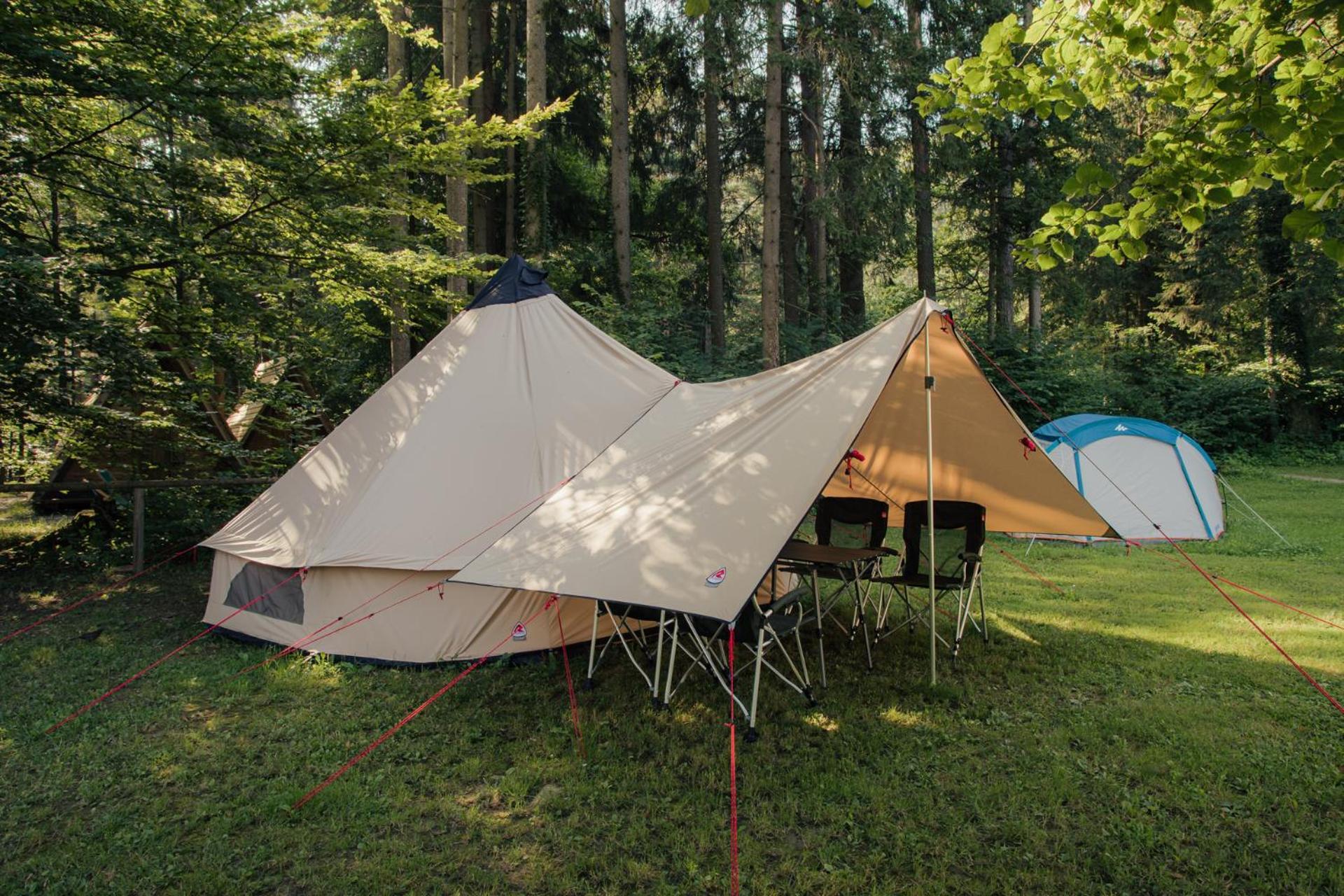 Forest Camping Mozirje Rom bilde